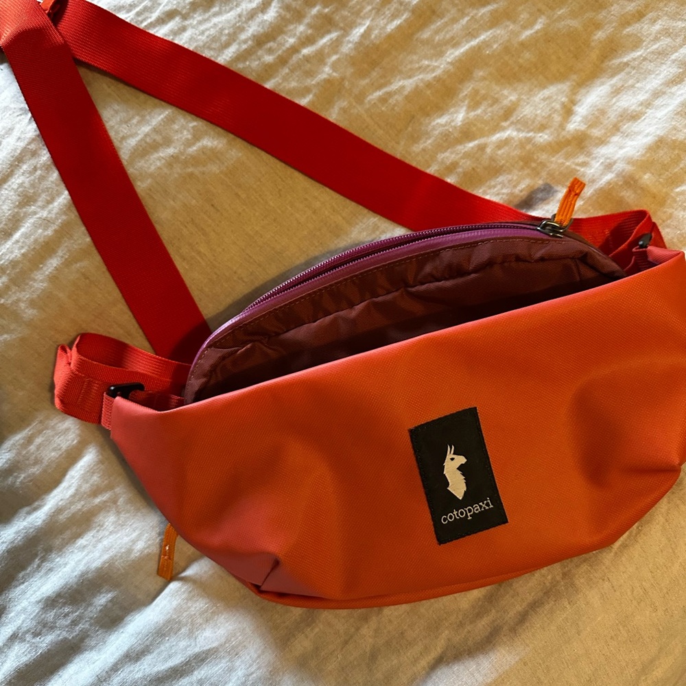 Cotopaxi Orange and Red Sling Bag